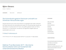 Tablet Screenshot of bjoern-sievers.de